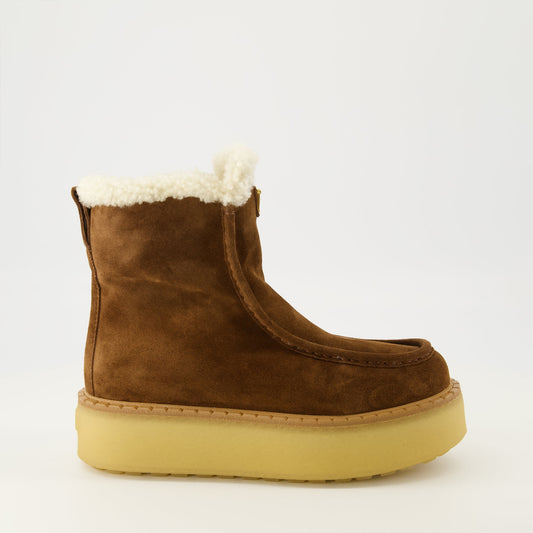 Suede Leather Ankle Boots