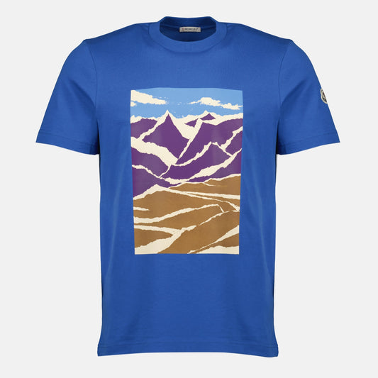 Blue Mountain Print T-Shirt