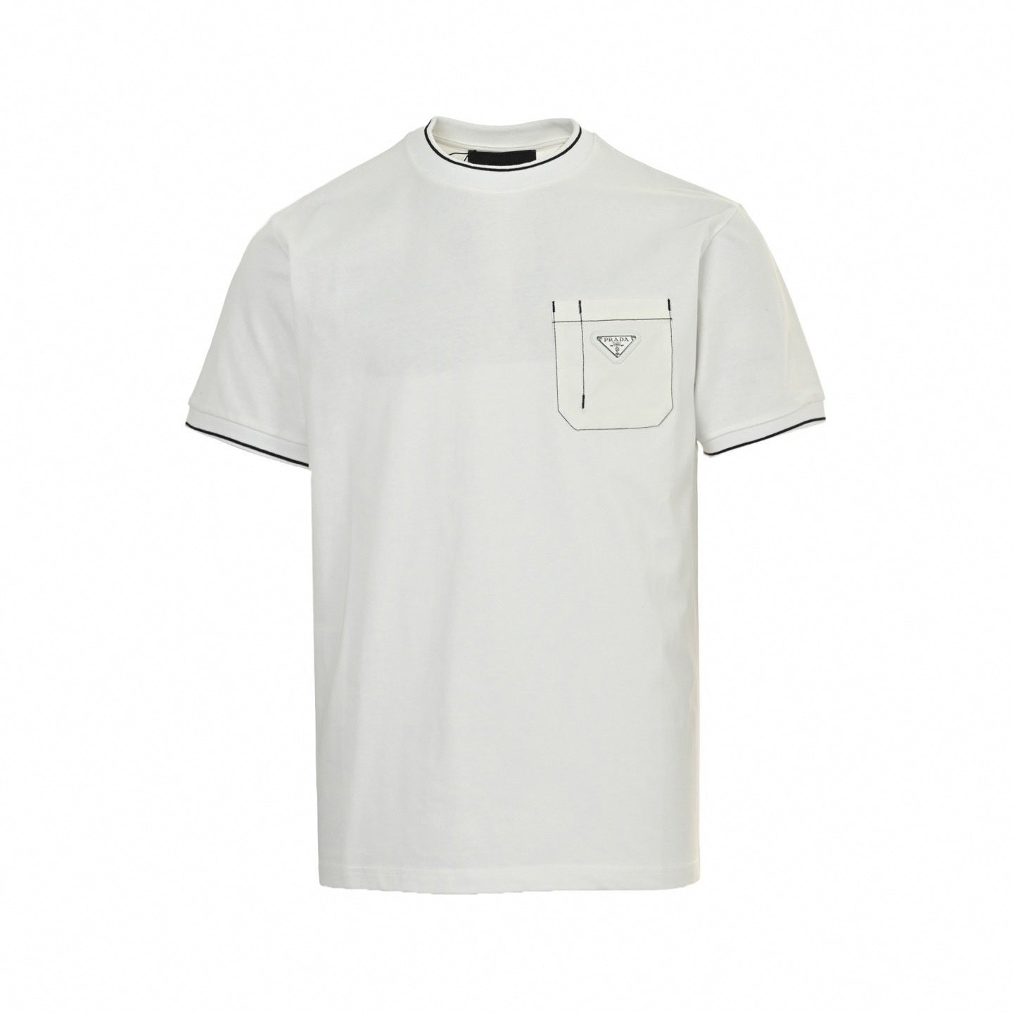 Contrast Stitch Pocket T-Shirt