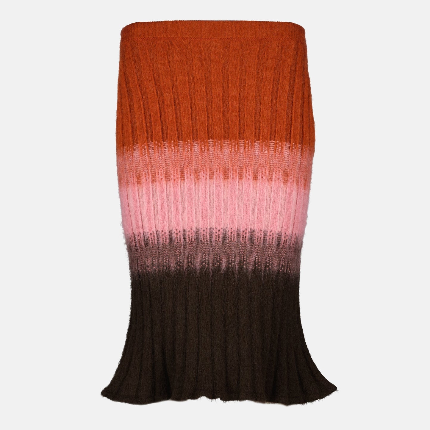 Multicolored Mohair and Wool Skirt