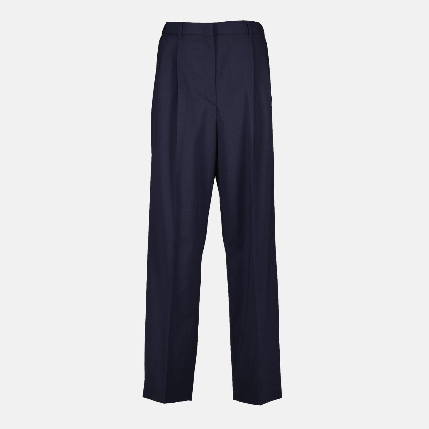 Navy Wool Trousers