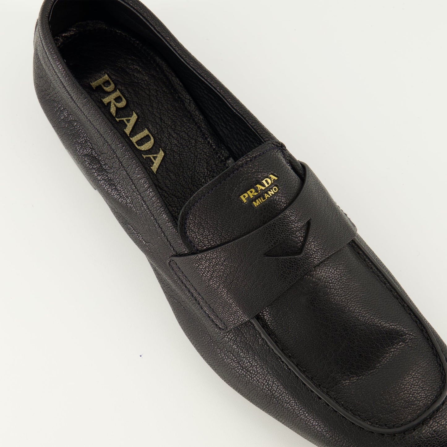 Black Leather Loafers