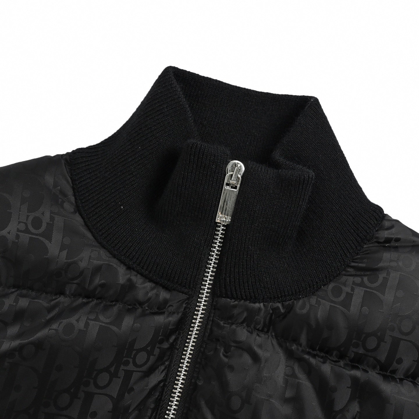 Oblique Monogram Down Cardigan | All-Black