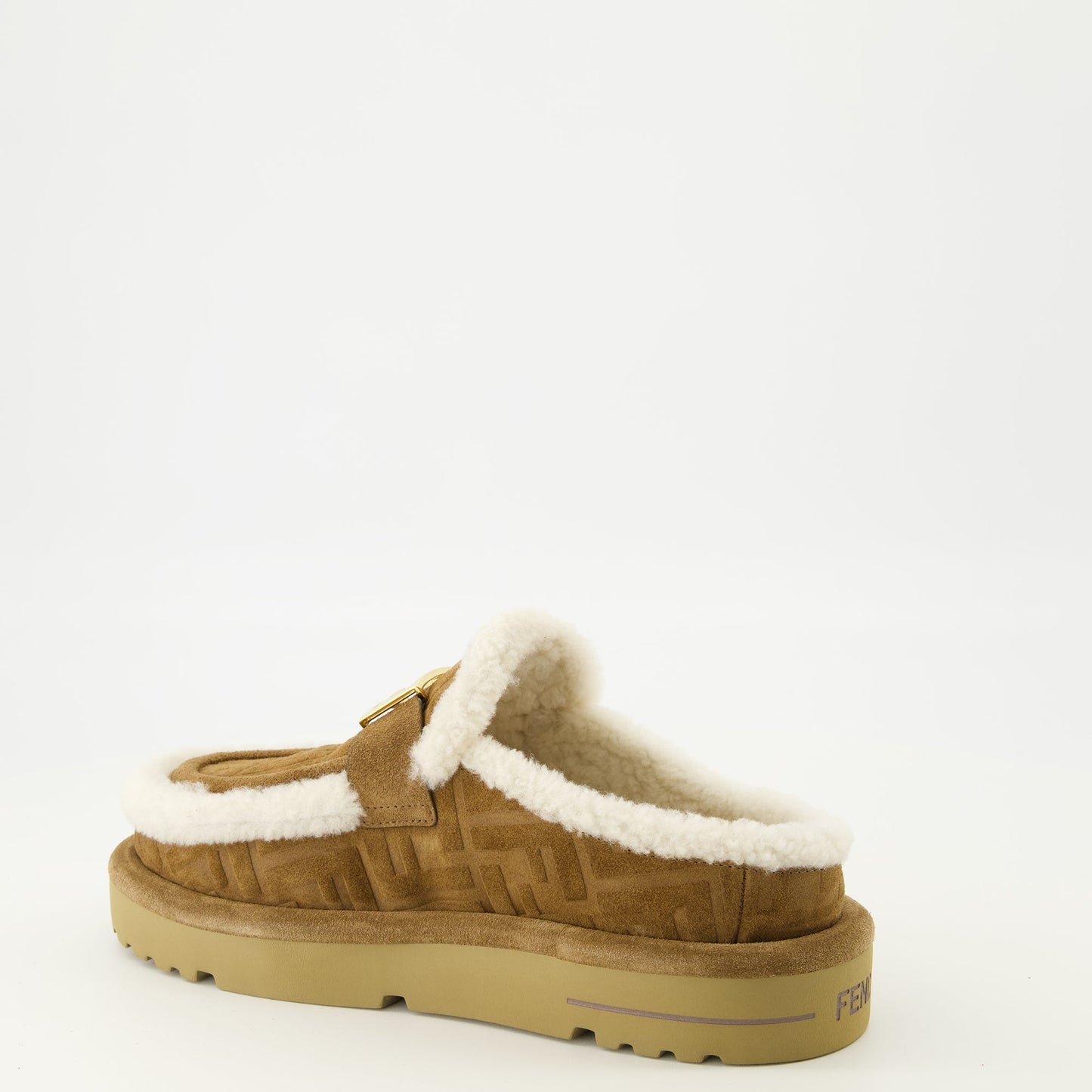 FF Brown Suede Clogs