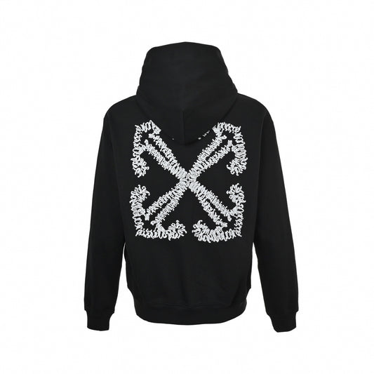 Scribble Arrows Pullover Hoodie