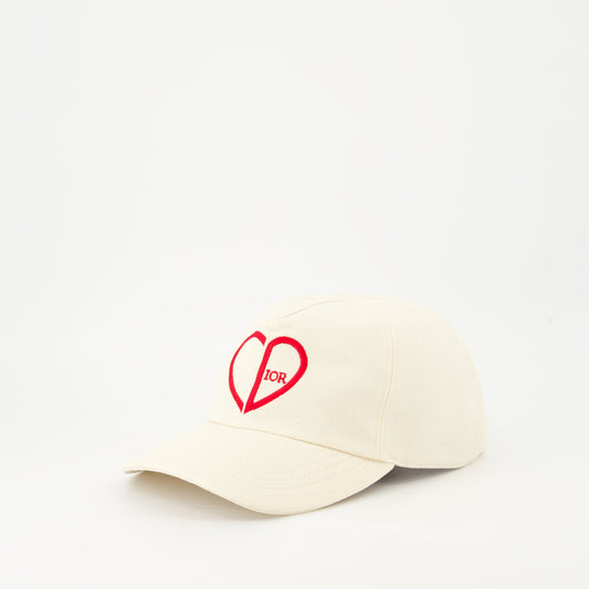 Casquette beige CD heart