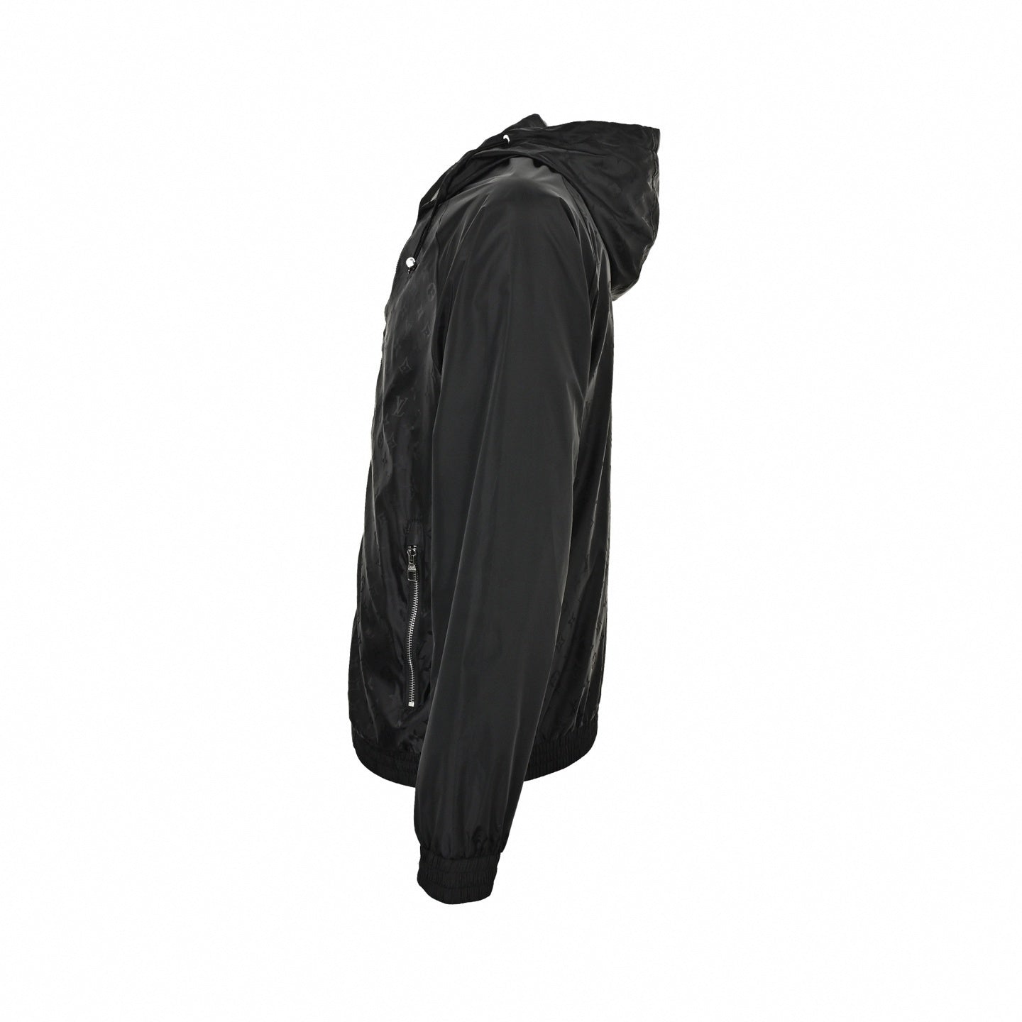 Monogram Windbreaker | Black & Grey