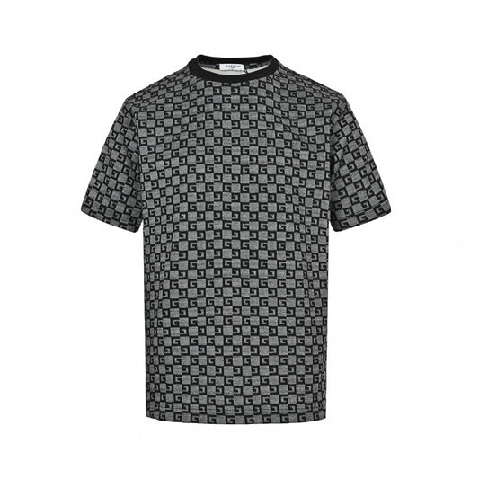 4G Checkerboard Knit T-Shirt
