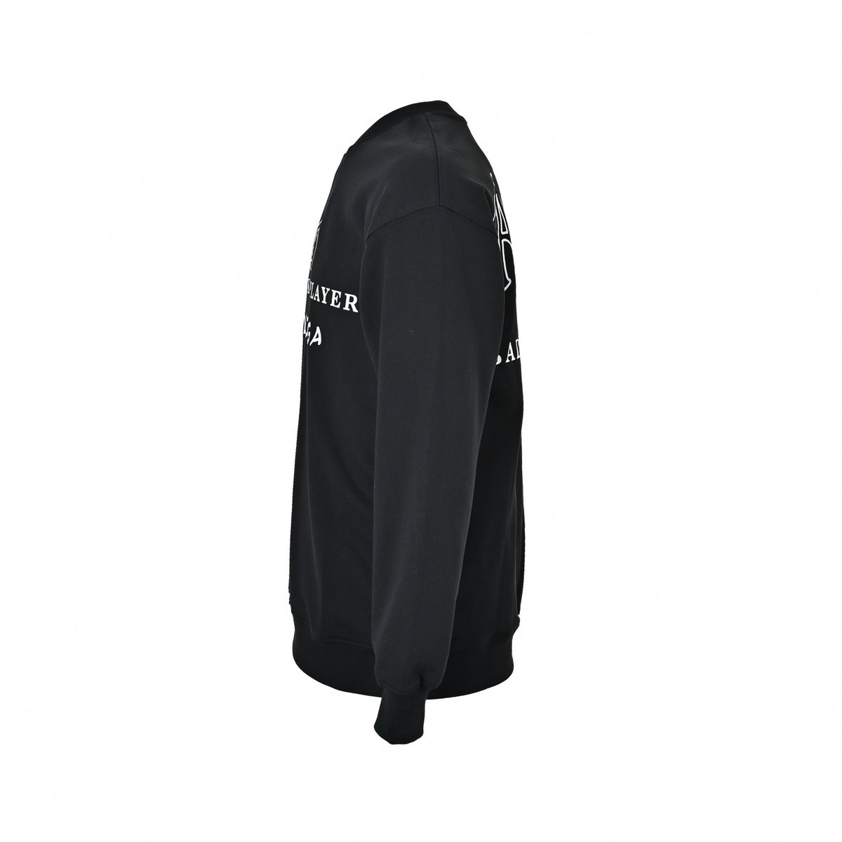 "Bad Poker Player" Graphic Crewneck Sweatshirt in Black