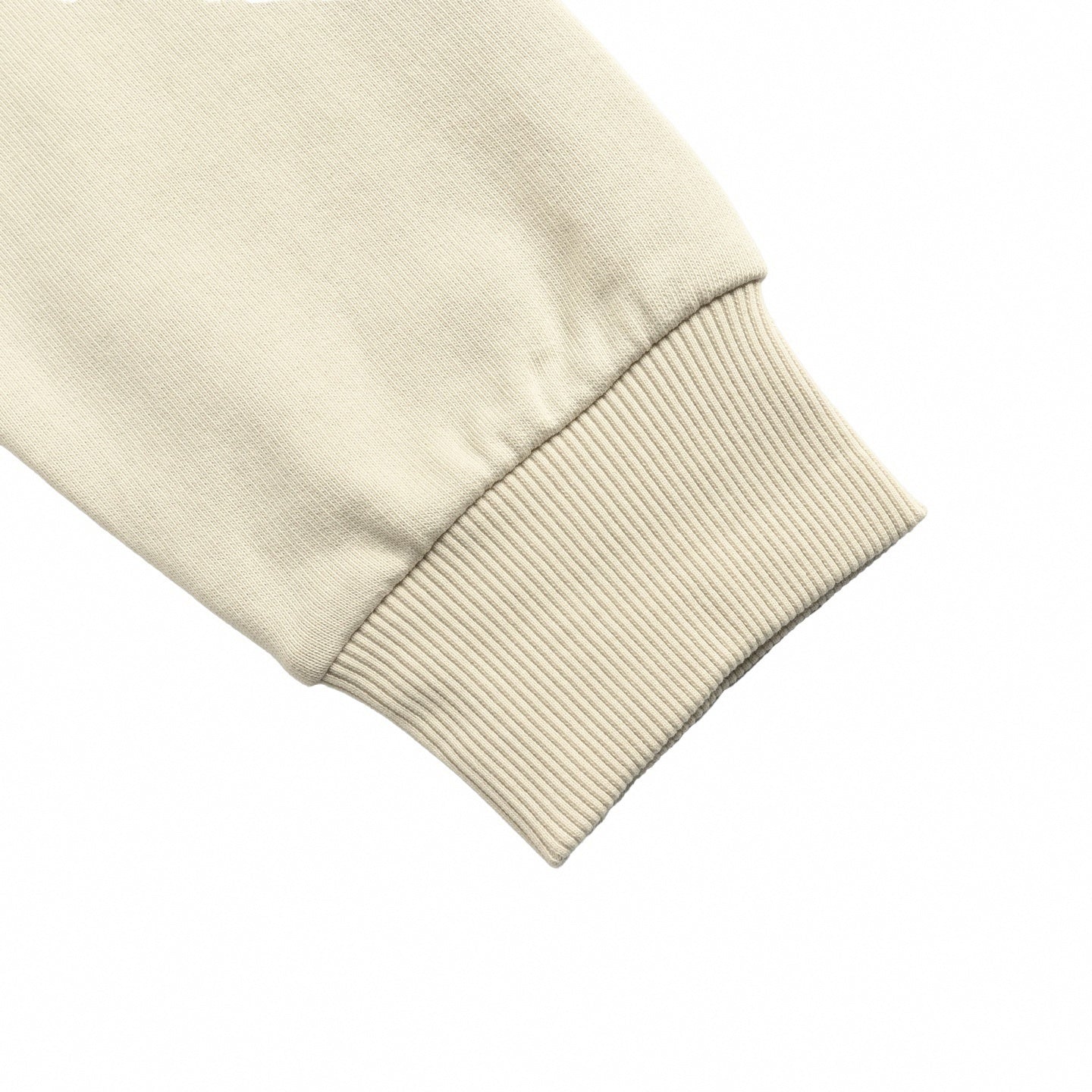 Monogram Pocket Cotton Crewneck | Beige