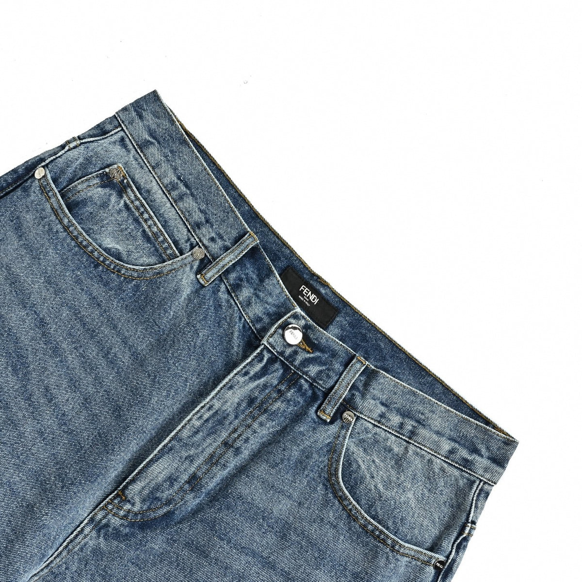Vintage Wash Woven FF Patch Denim