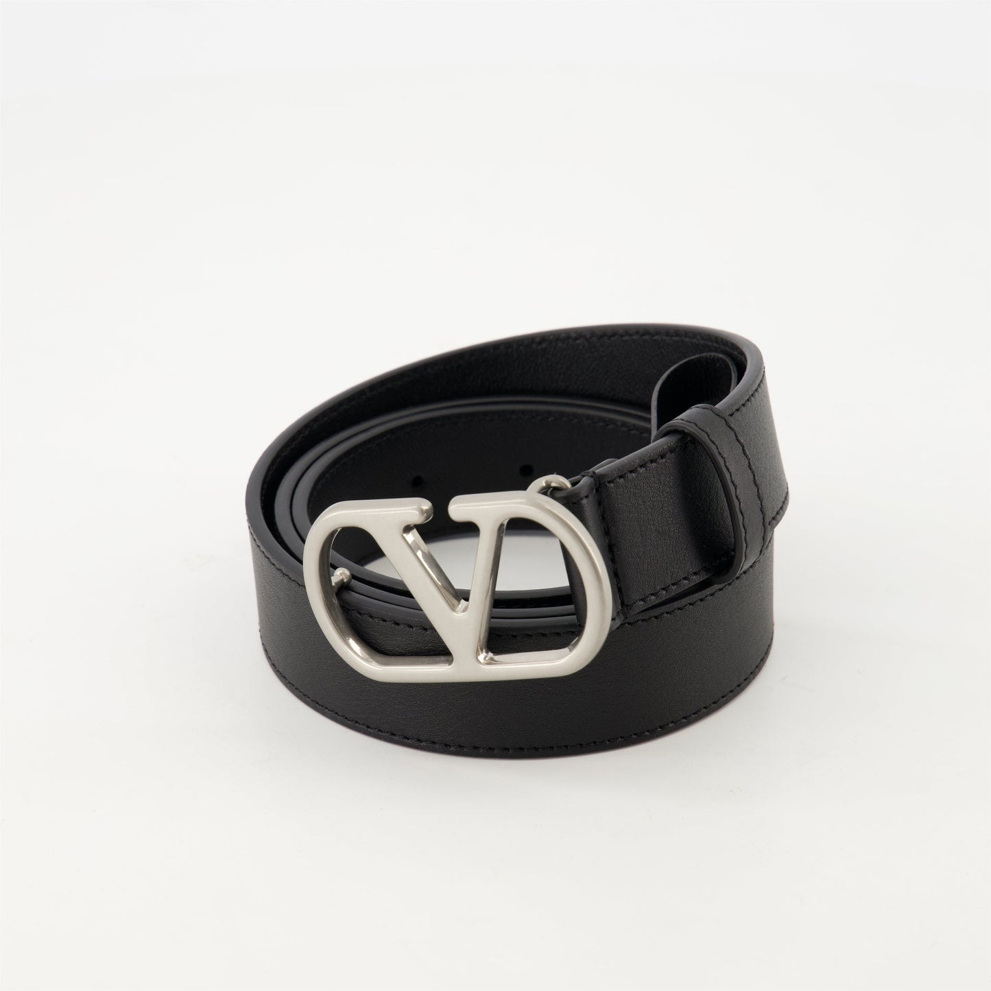 VLogo Leather Belt