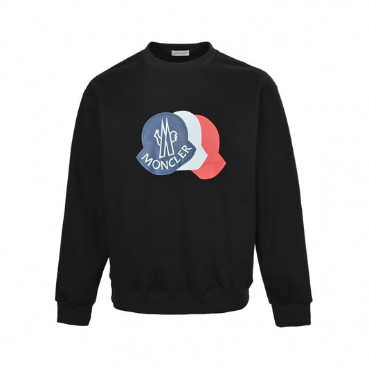 Tricolor Shadow Logo Crewneck Sweatshirt
