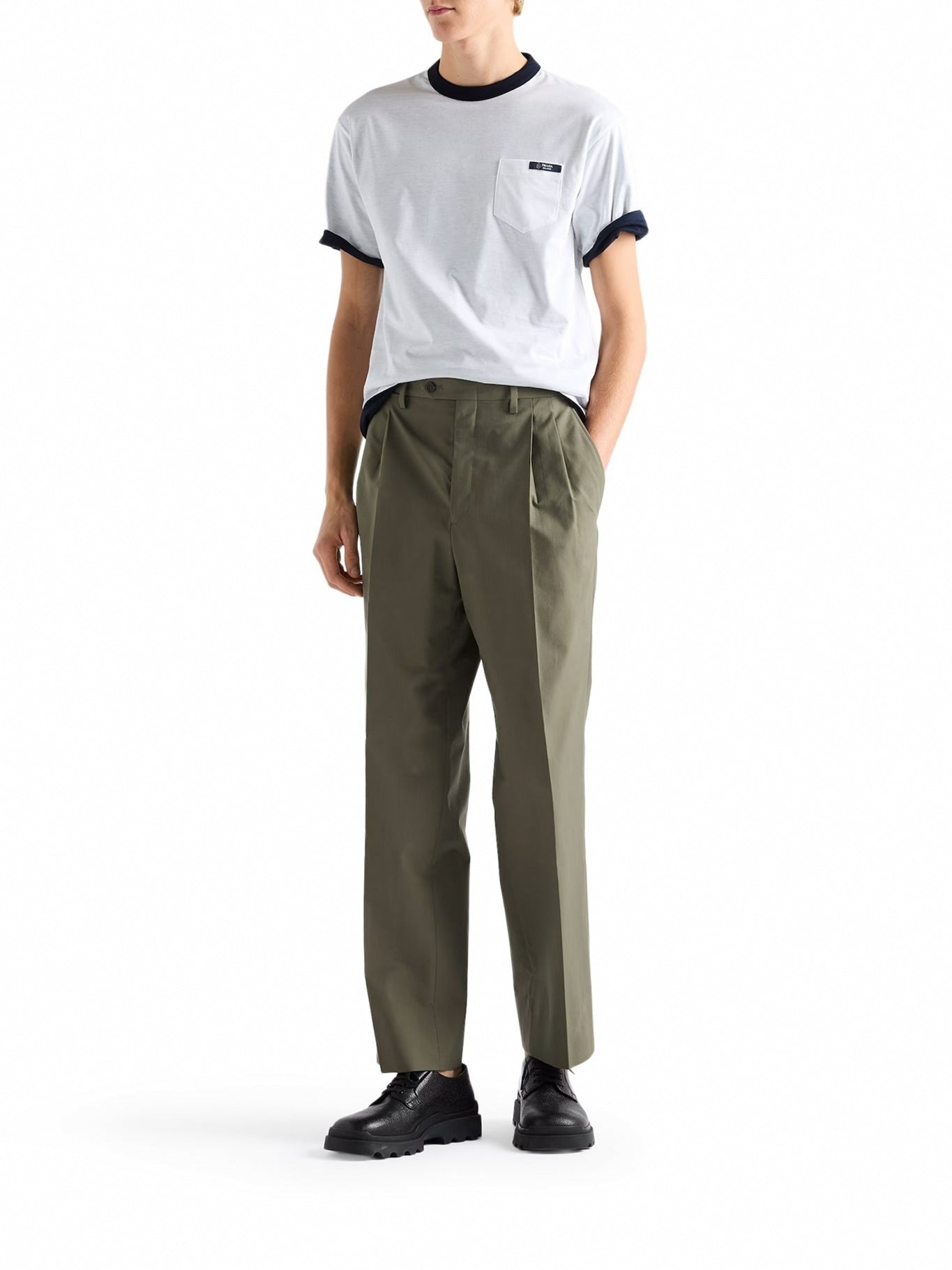 Reversible Pocket T-Shirt | White & Navy