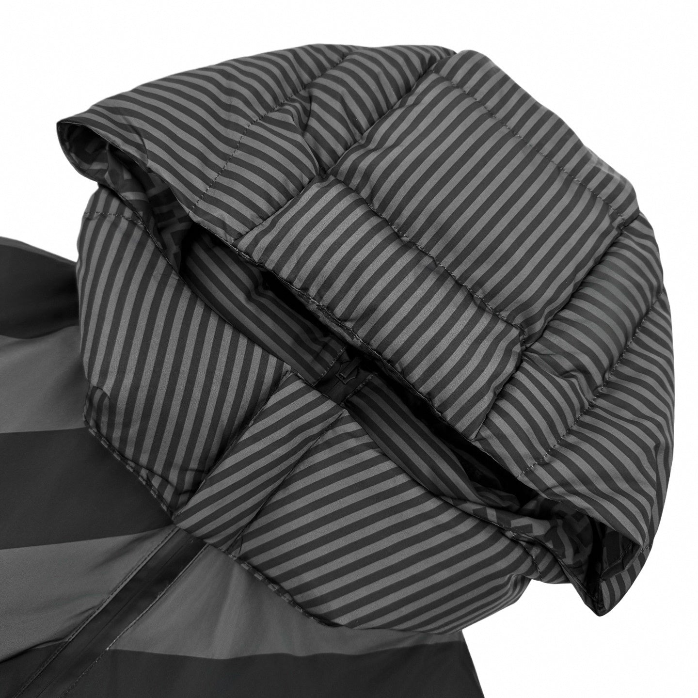 Reversible FF Monogram & Diagonal Stripe Puffer Jacket