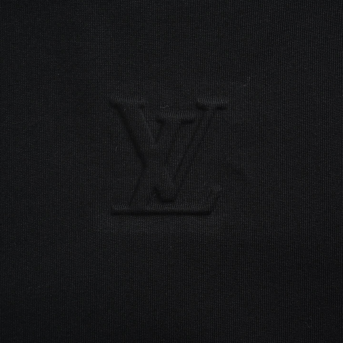 Embossed Logo Long-Sleeve T-Shirt - Black