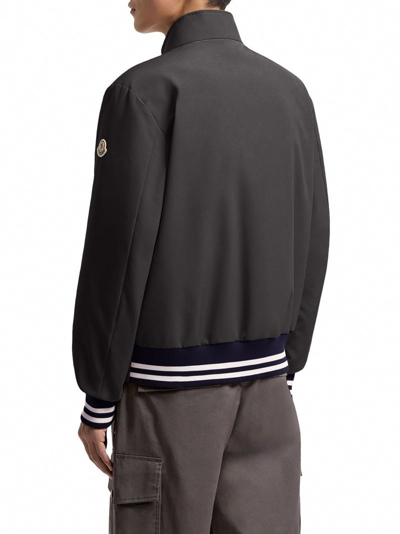 Reversible Padded Bomber Jacket | Dark Grey & Navy