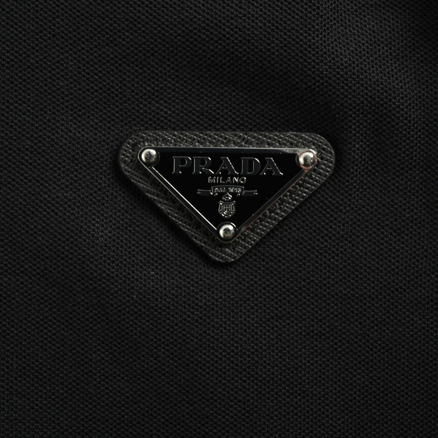 Triangle Logo Quarter-Zip Long-Sleeve Polo