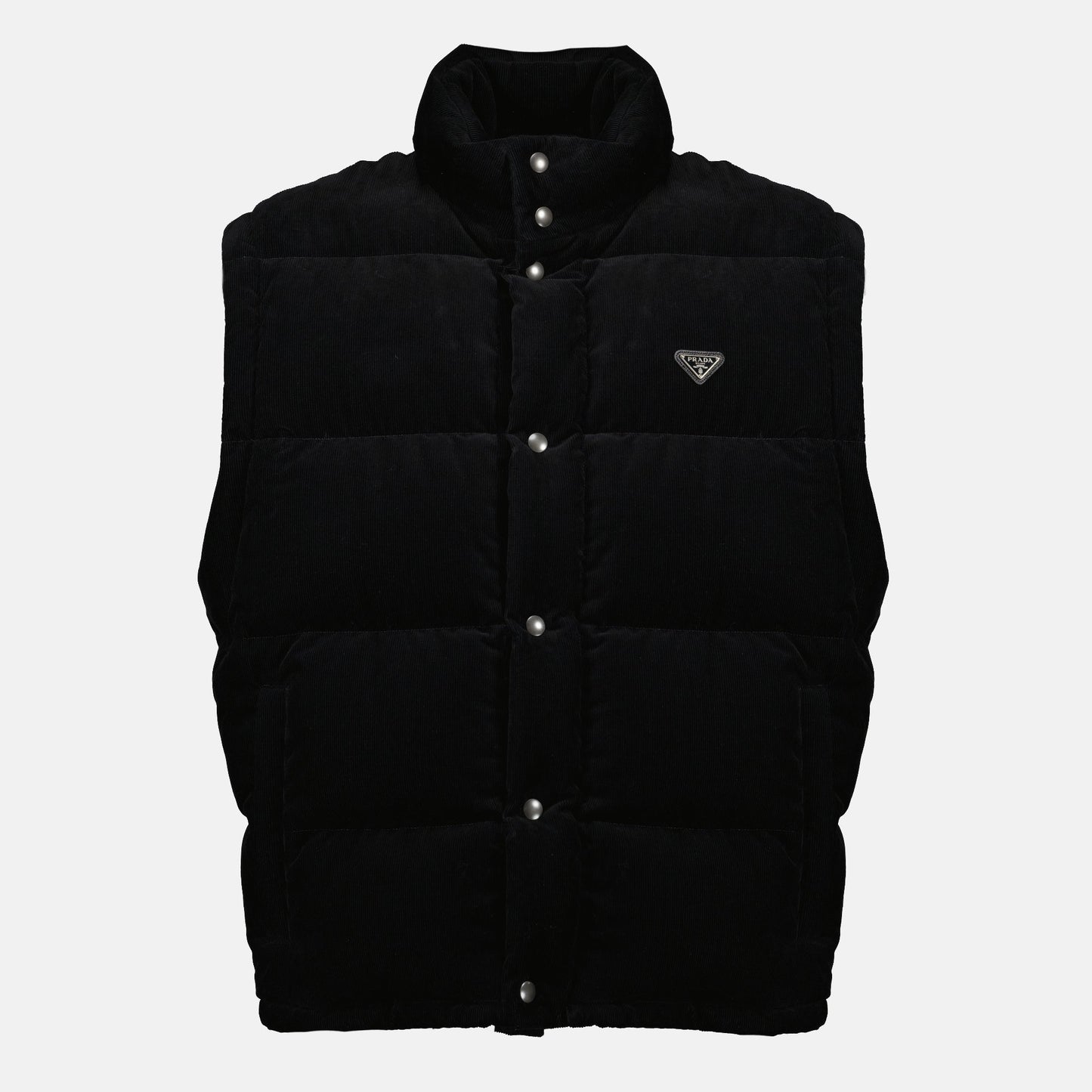 Black Corduroy Puffer Jacket