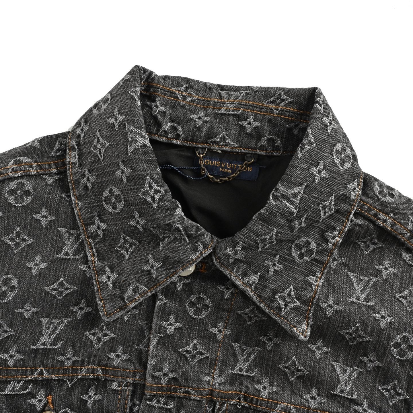 Monogram Denim Jacket | Washed Black