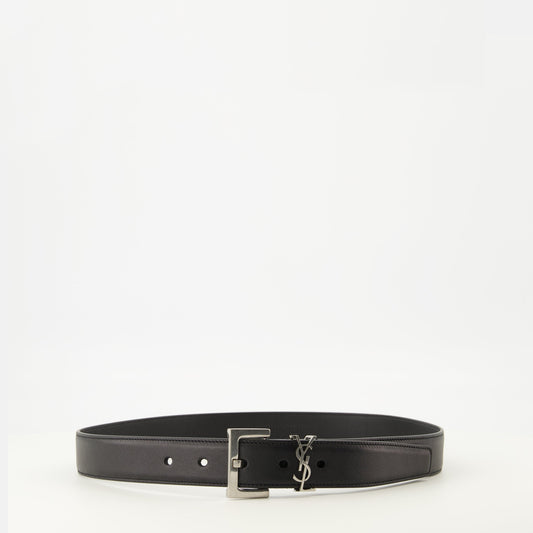 Cassandre Black Leather Belt