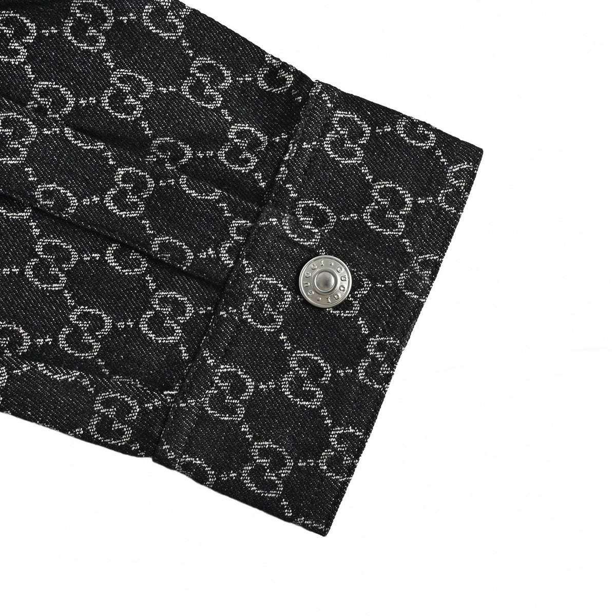 Black GG Jacquard Canvas Overshirt