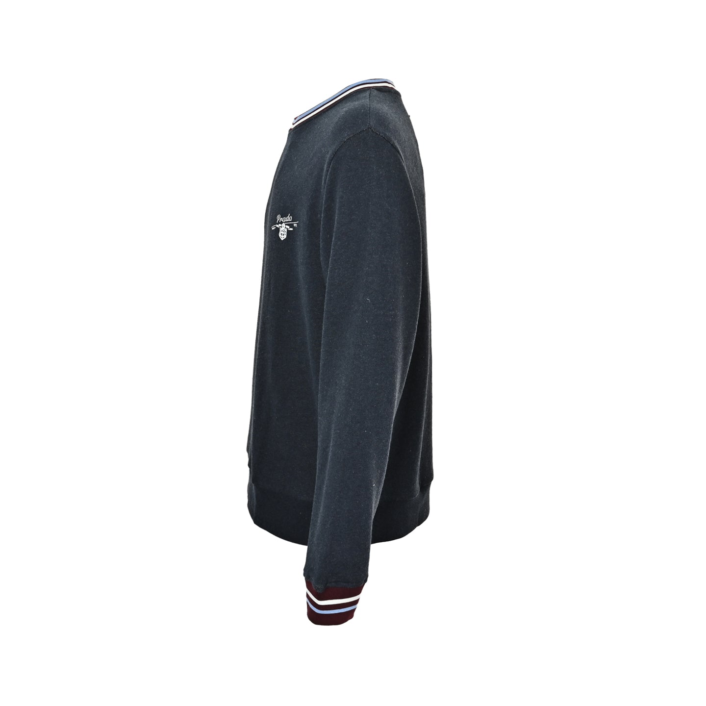 Heritage Crest Striped-Trim Sweatshirt
