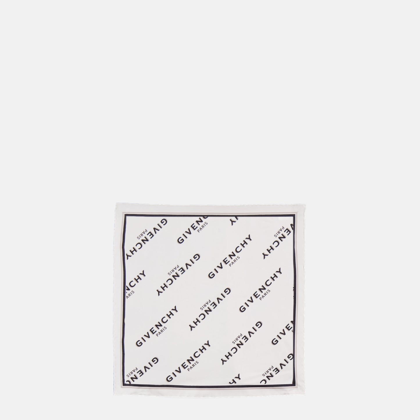 Mini silk square Shadow white