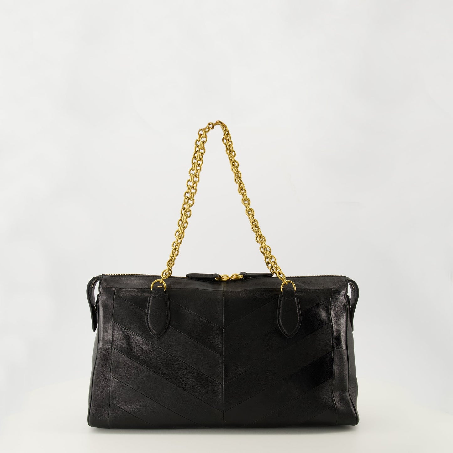 Panthea Black Leather Bag