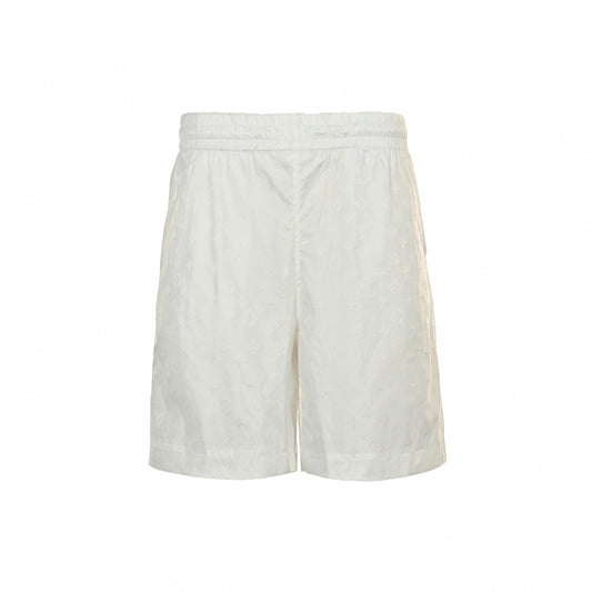 Monogram Nylon Shorts - White