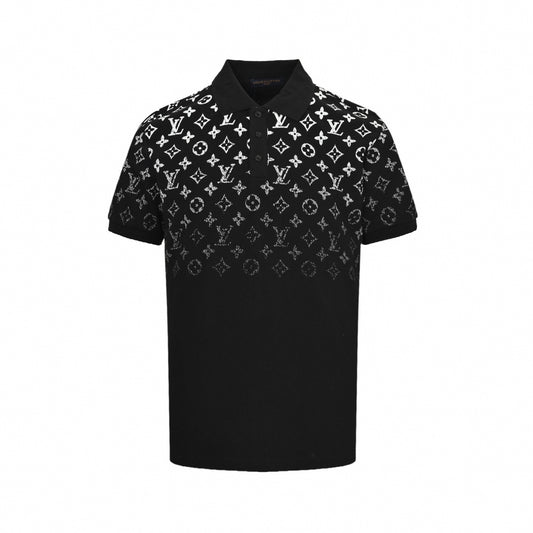 Gradient Monogram Cotton Polo
