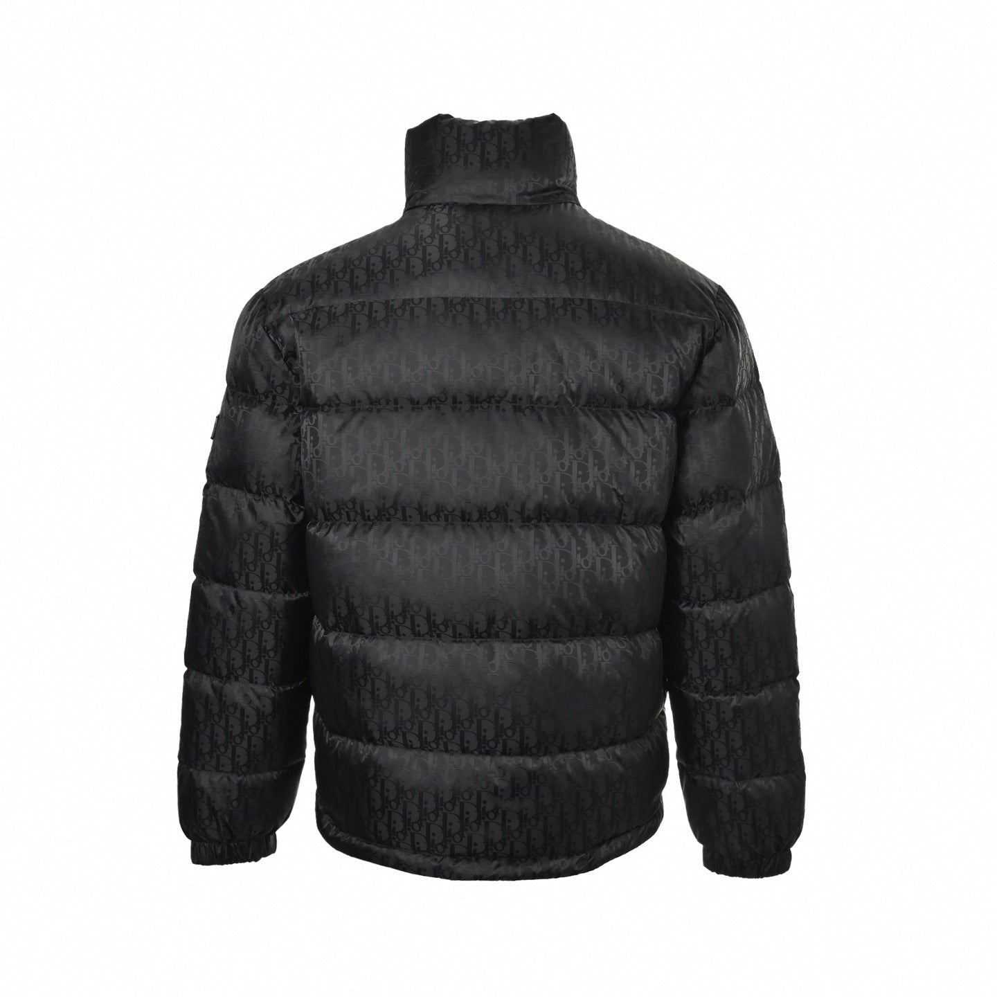 Oblique Tonal Jacquard Puffer