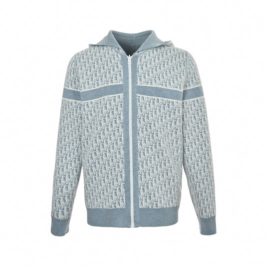 Reversible Oblique Cashmere Hoodie
