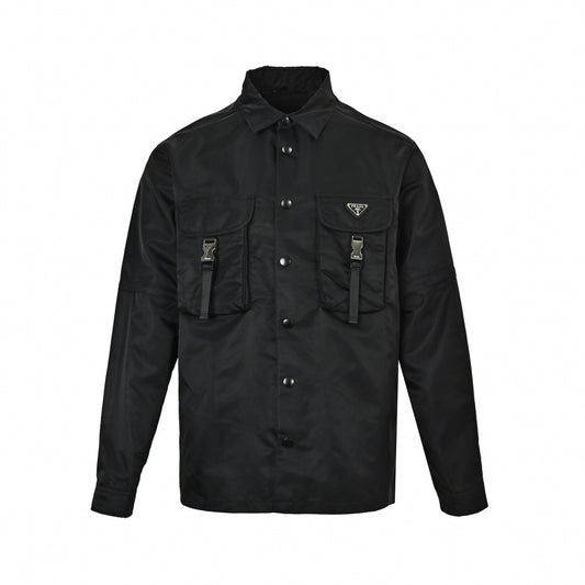 Re-Nylon Buckled Cargo Overshirt