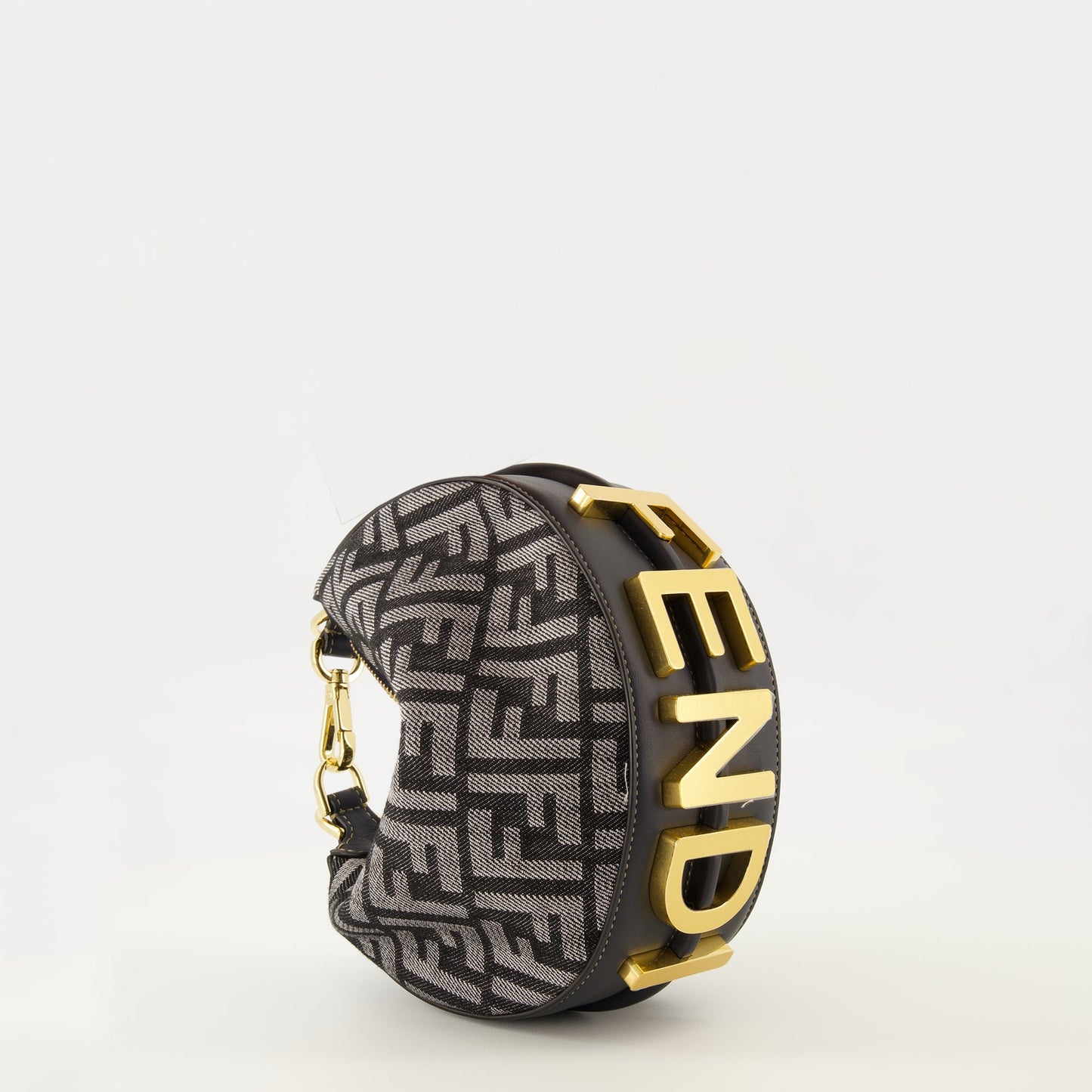 Fendigraphy mini bag in FF denim