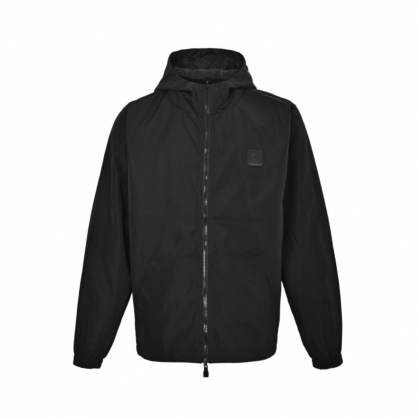 Reversible Shadow Monogram Windbreaker Black