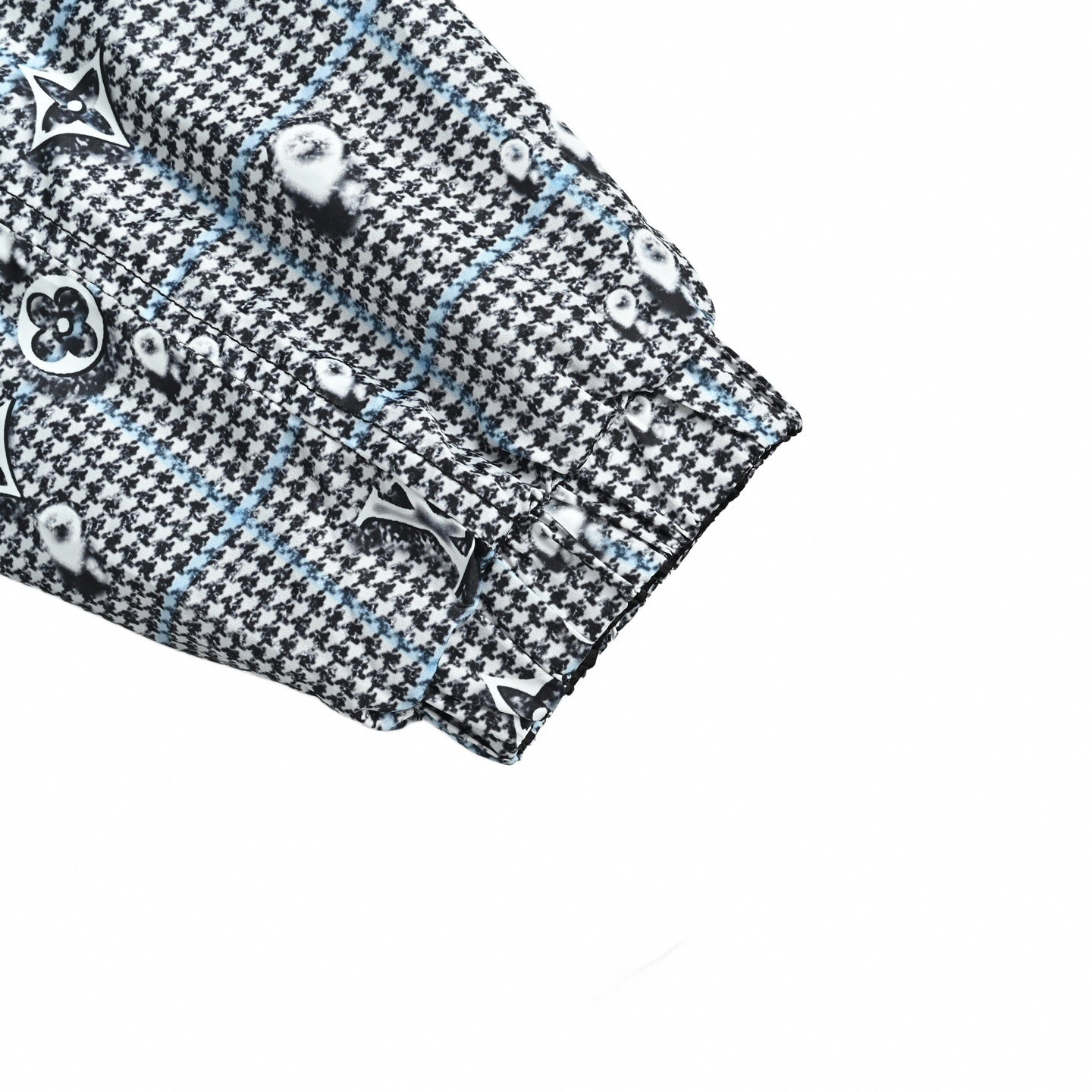 Reversible Houndstooth Monogram Windbreaker