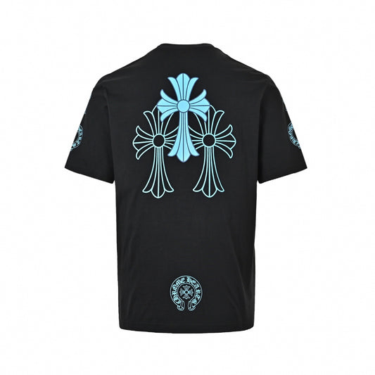 Triple Cross Logo Pocket T-Shirt | Black