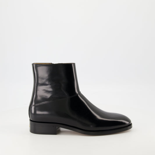 Pat Leather Ankle Boots