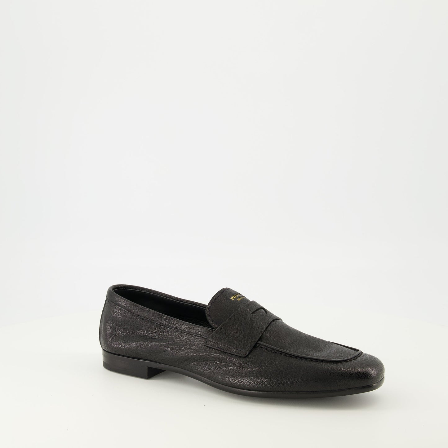 Black Leather Loafers