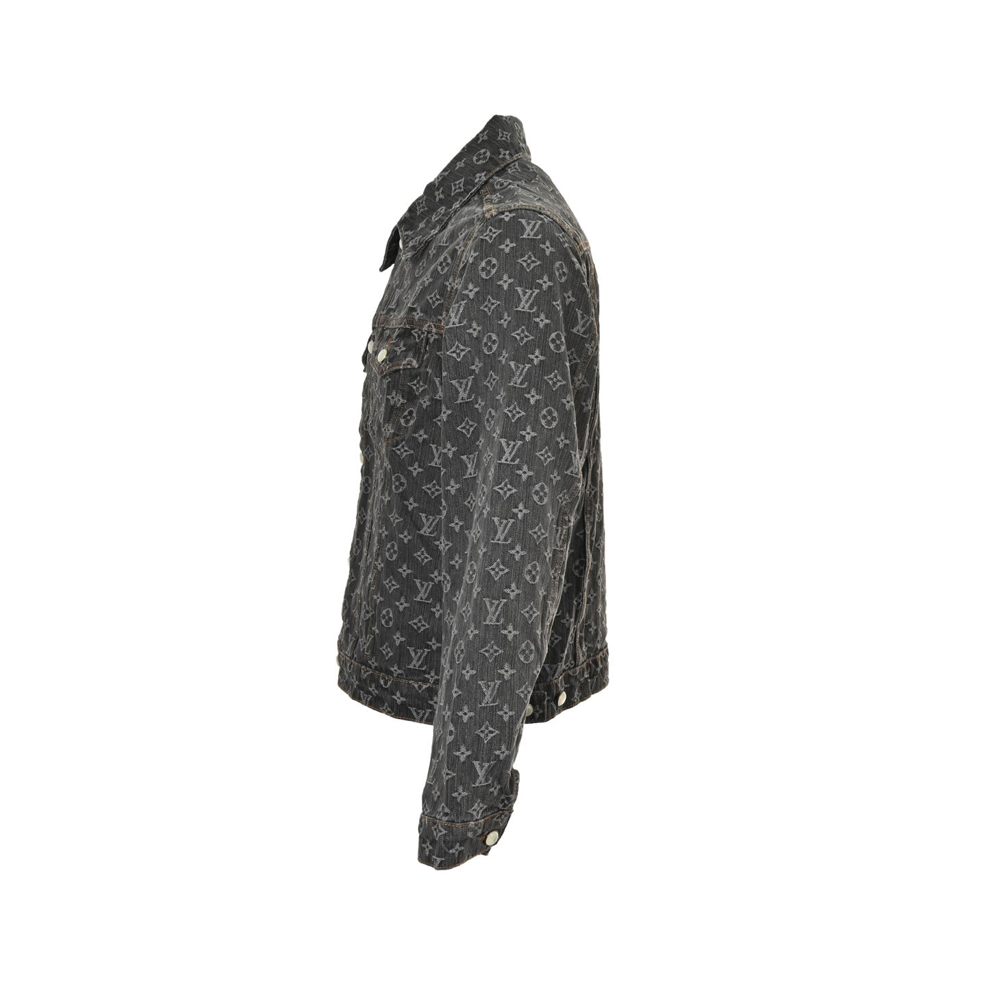 Monogram Denim Jacket | Washed Black