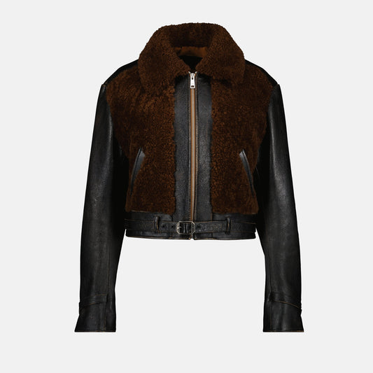 Leather and Wool Jacket