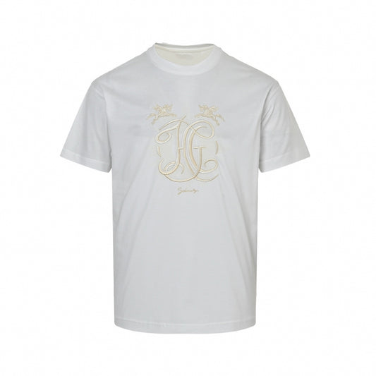 Embroidered Pegasus Crest T-Shirt | White