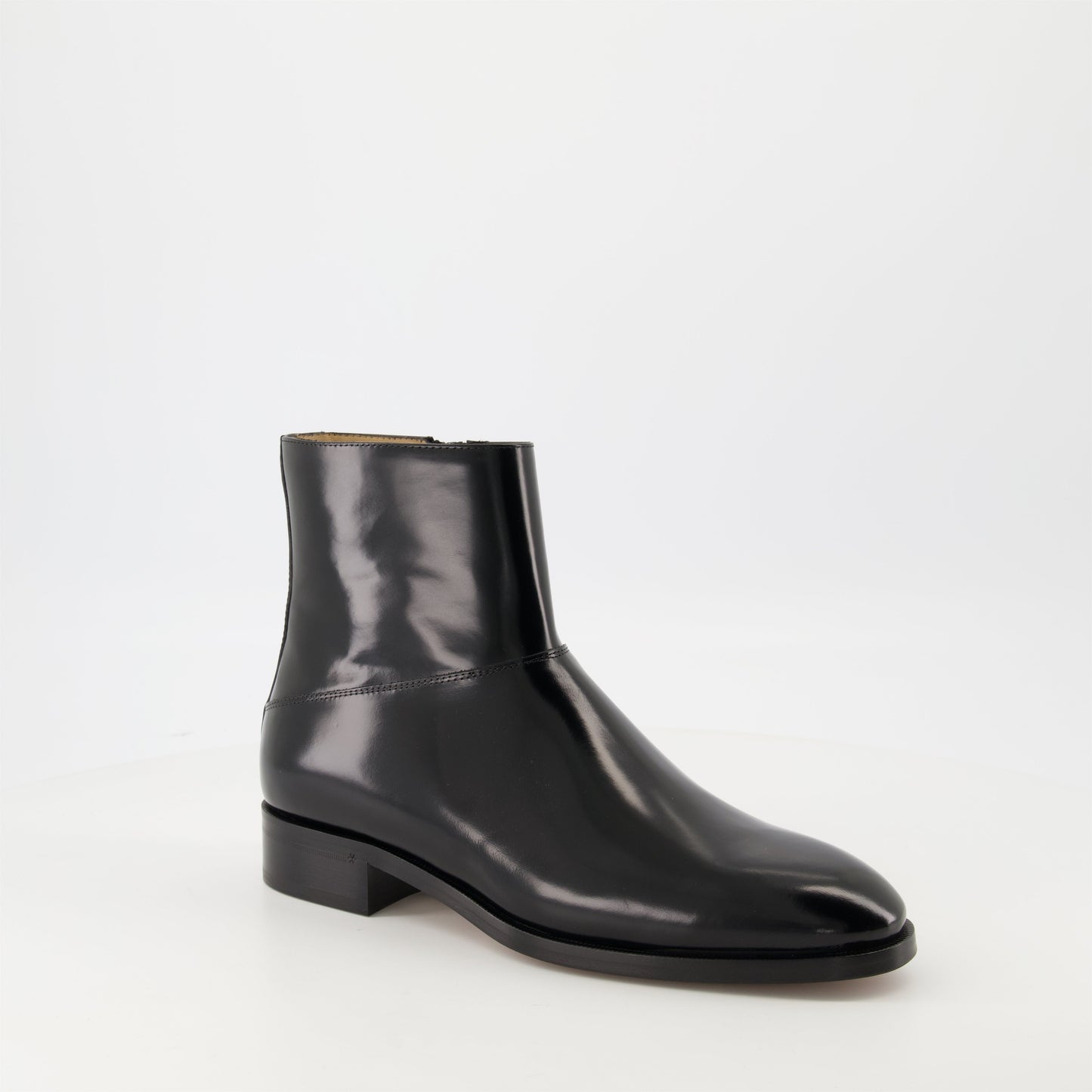Pat Leather Ankle Boots