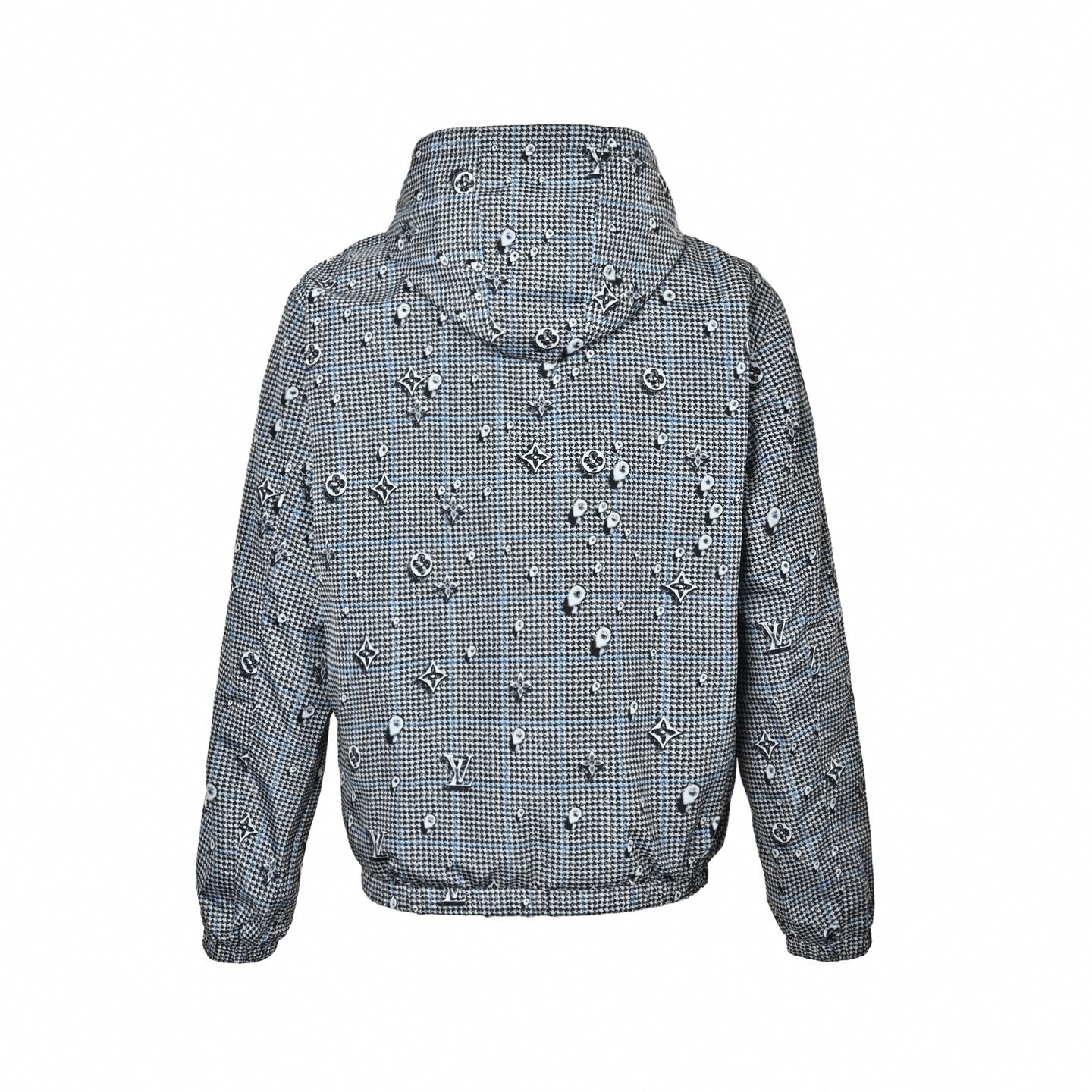 Reversible Houndstooth Monogram Windbreaker