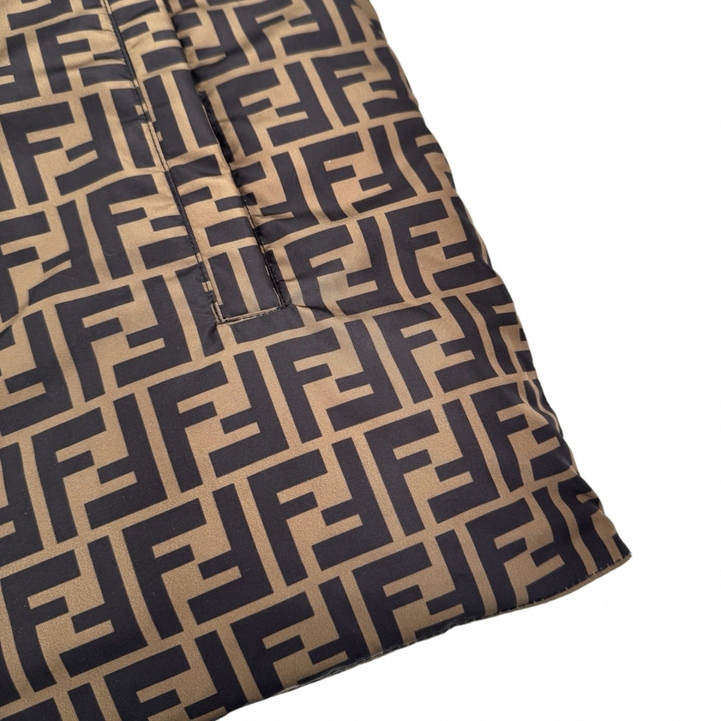 Reversible FF Monogram & Diagonal Stripe Puffer Jacket