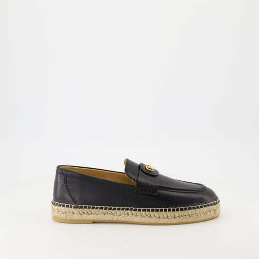 Palm Leather Espadrilles