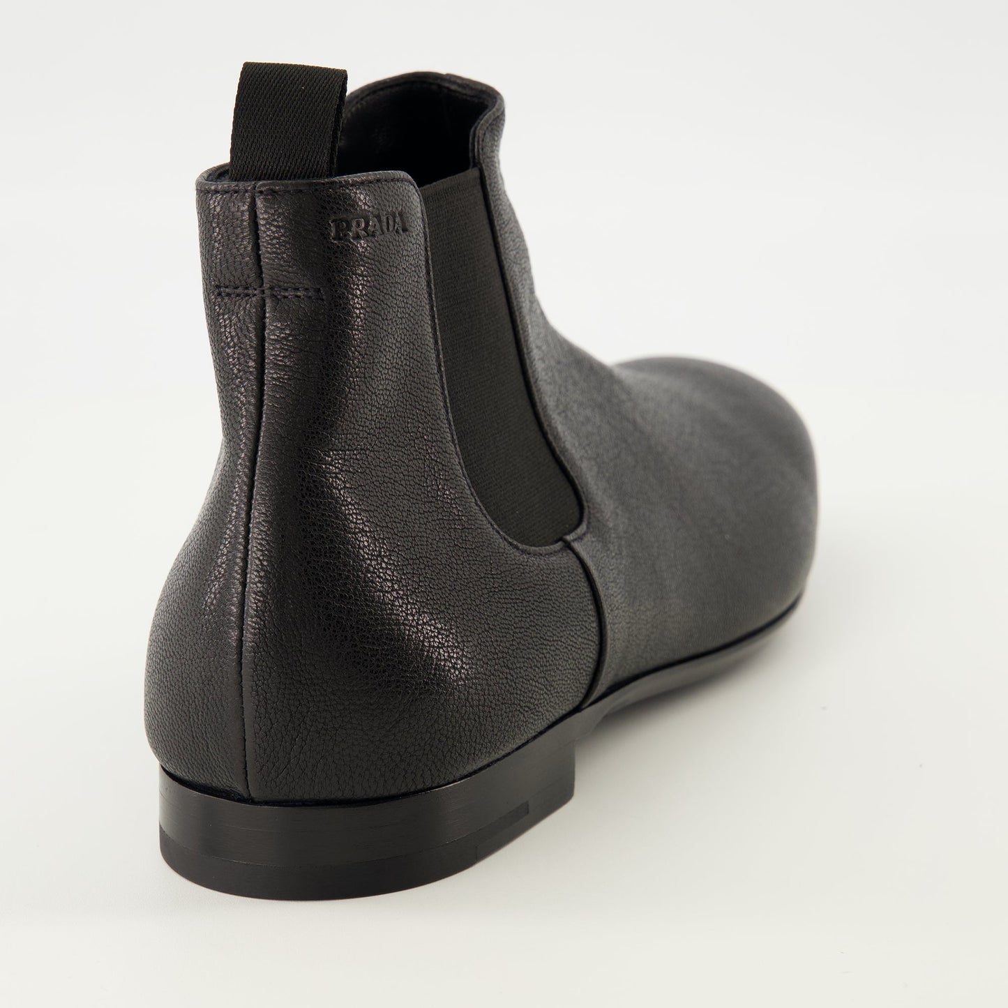 Black Leather Chelsea Boots