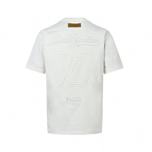 Tonal Embroidered Logo T-Shirt | White