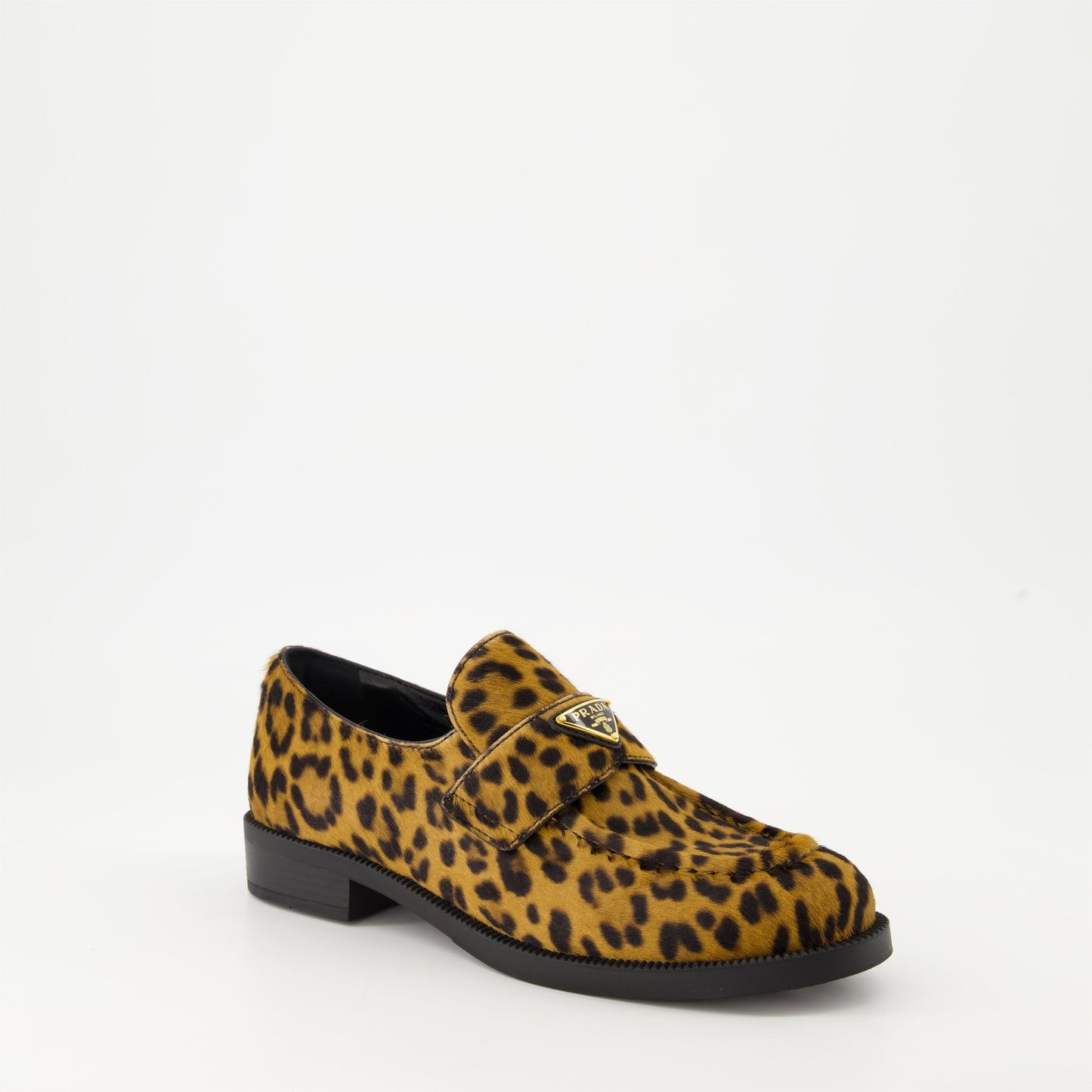 Leopard Velvet Loafers